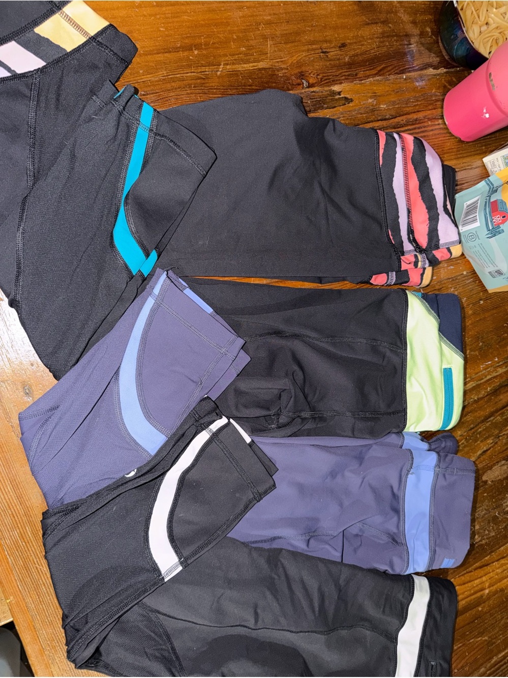 Bundle of 4 Lululemon Cropped Leggings Size 4 Athletic Yoga Running Workout Pant